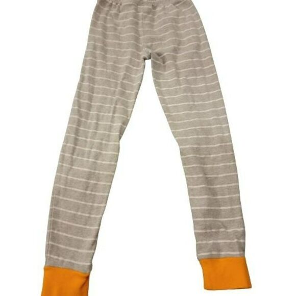 Snooze Button Boys Gray Orange Striped Snug Fitting Flame Resistant Pajama Size - Picture 5 of 5